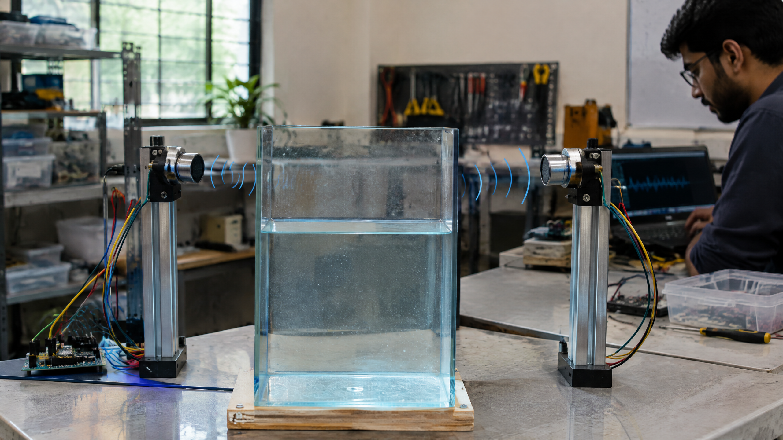 Editorial technology scene for Ultrasonic Sensor: How It Works, Types, Uses and Limits.
